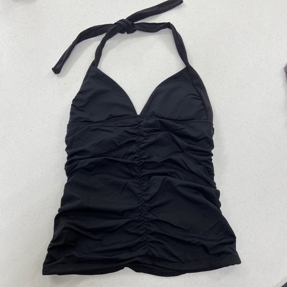 ATHLETA Harlow Tankini Black SWIM Top NWOT Small - Picture 3 of 5